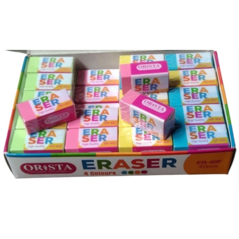 

penghapus eraser orista warna (1pak=40pcs)