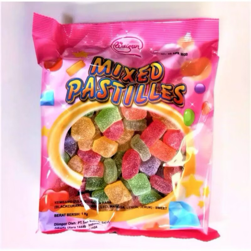 

Permen Jelly waisun fruit/ permen mix fruit/ mix jelly 1kg