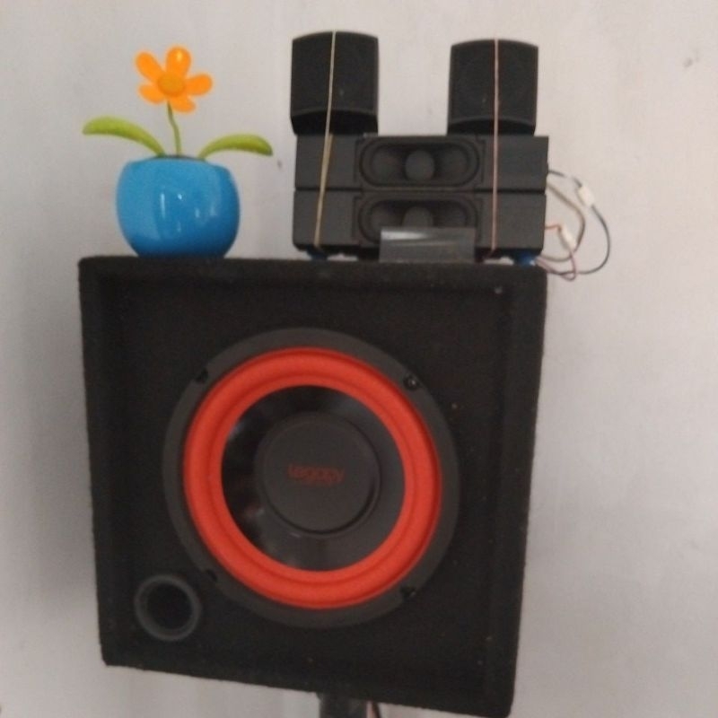 Paket Sound Miniatur isi speaker 6 inch Double coil subwoofer Legacy + box,, 2 speaker subwoofwer ko