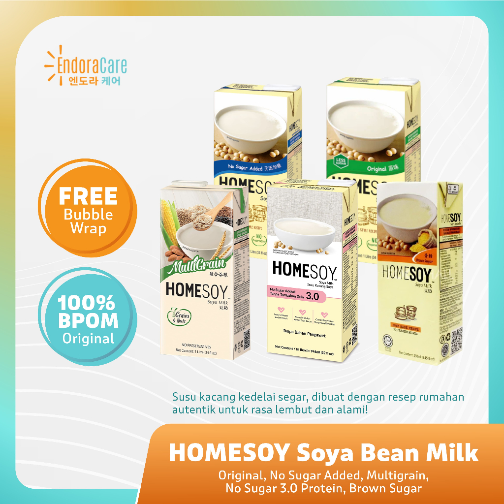 

HOMESOY Original Soya Bean Milk UHT Susu Kedelai 1L