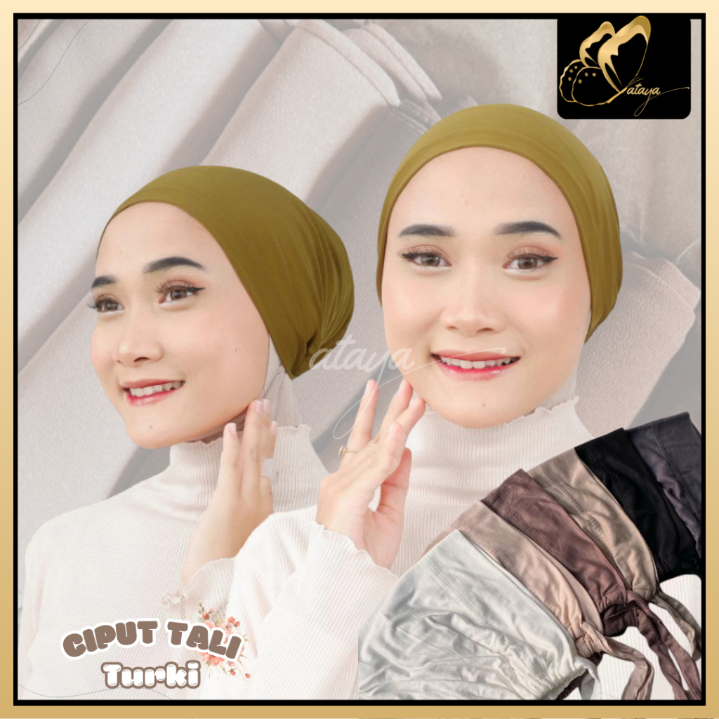 ATAYA Hijab Ciput Inner Basic Turki Ciput Tali /Ciput Kaos Premium Ciput Turki