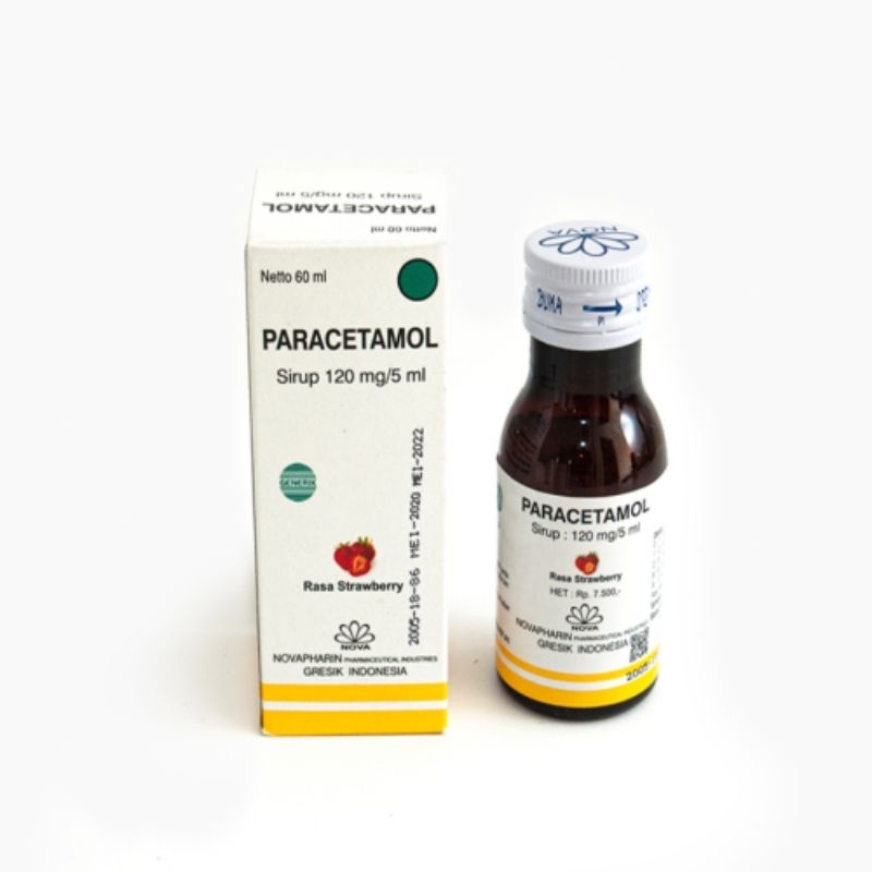 PARACETAMOL SIRUP 60ML NOVA (6 botol) setengah lusin
