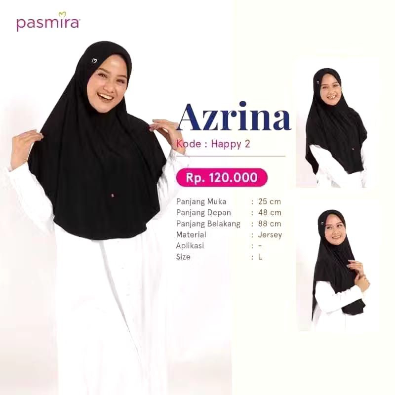 HIJAB BERGO HAPPY 2 EXCLUSIVE SIZE L BY PASMIRA