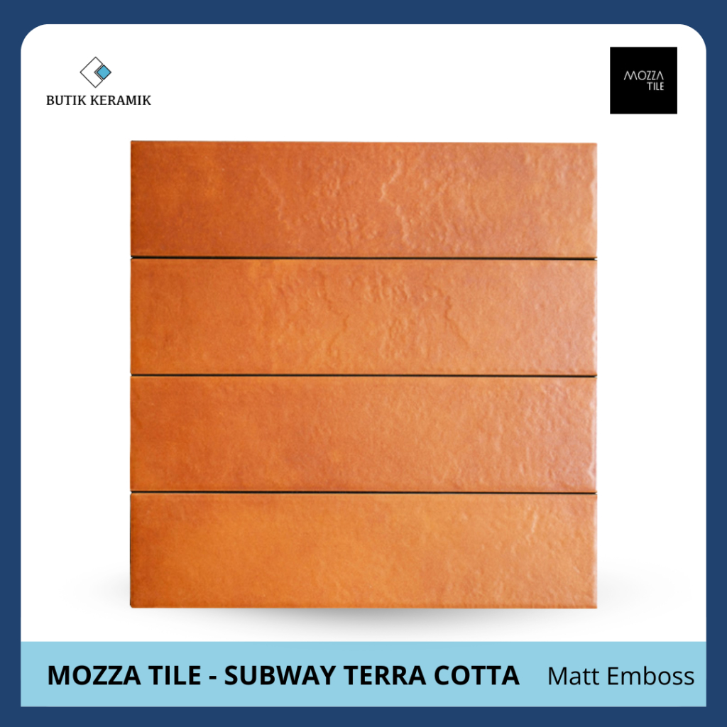 Keramik Mosaic | Keramik Mozaik | Mozza Tile | Subway Terra Series | Matte Emboss | Keramik Dinding 