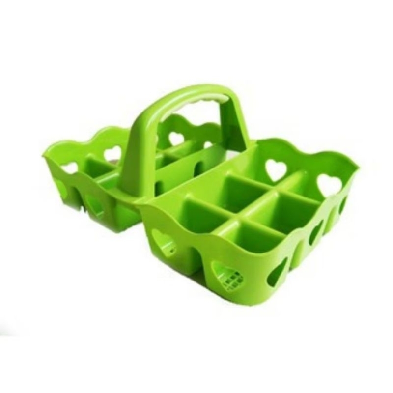 Tempat Air Mineral Rak Plastik Aqua Gelas Isi 12-16Lubang