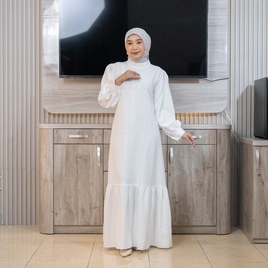 MAYANG COLLECTION - DRESS G02849 | GAMIS ATASAN WANITA BROKAT SARIMBIT LEBARAN