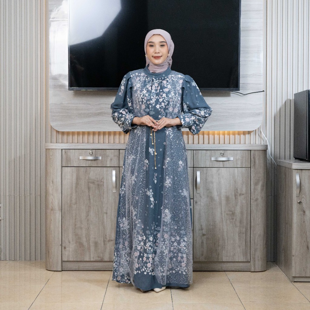 MAYANG COLLECTION - DRESS G02831 | GAMIS ATASAN WANITA BROKAT SARIMBIT LEBARAN