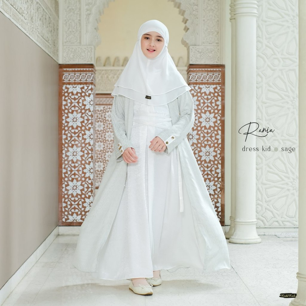 RISKIRICH Rayyan Rania Sage Baju Sarimbit Lebaran 2025