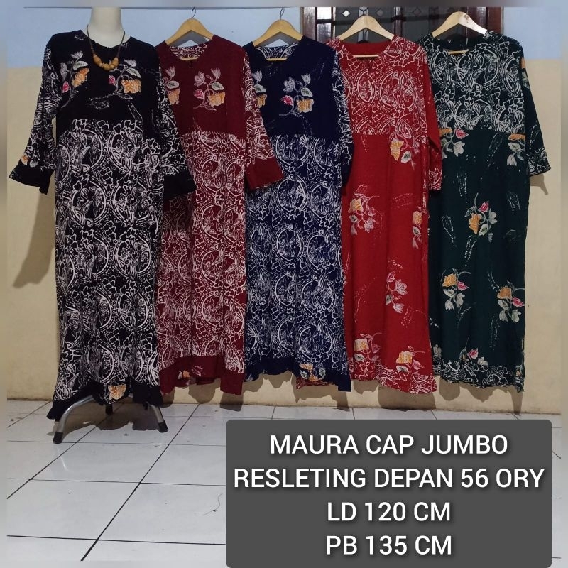 Daster Maura jumbo / Dress maura cap jumbo / Daster cap premium / daster busui / daster bumil