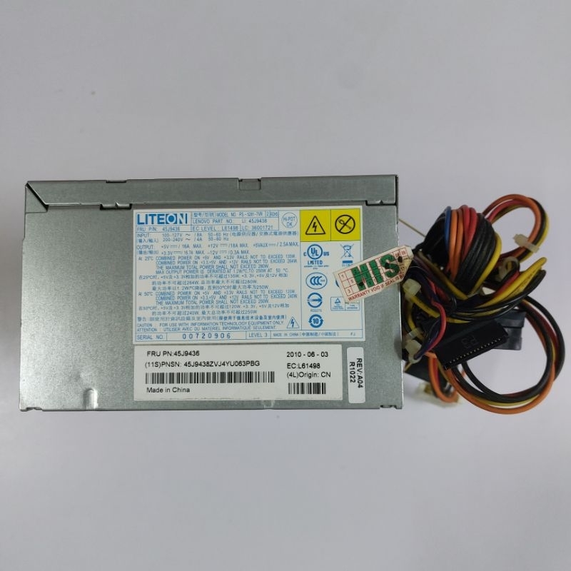 Power Supply Built Up / PSU Branded Merk LITEON 280w