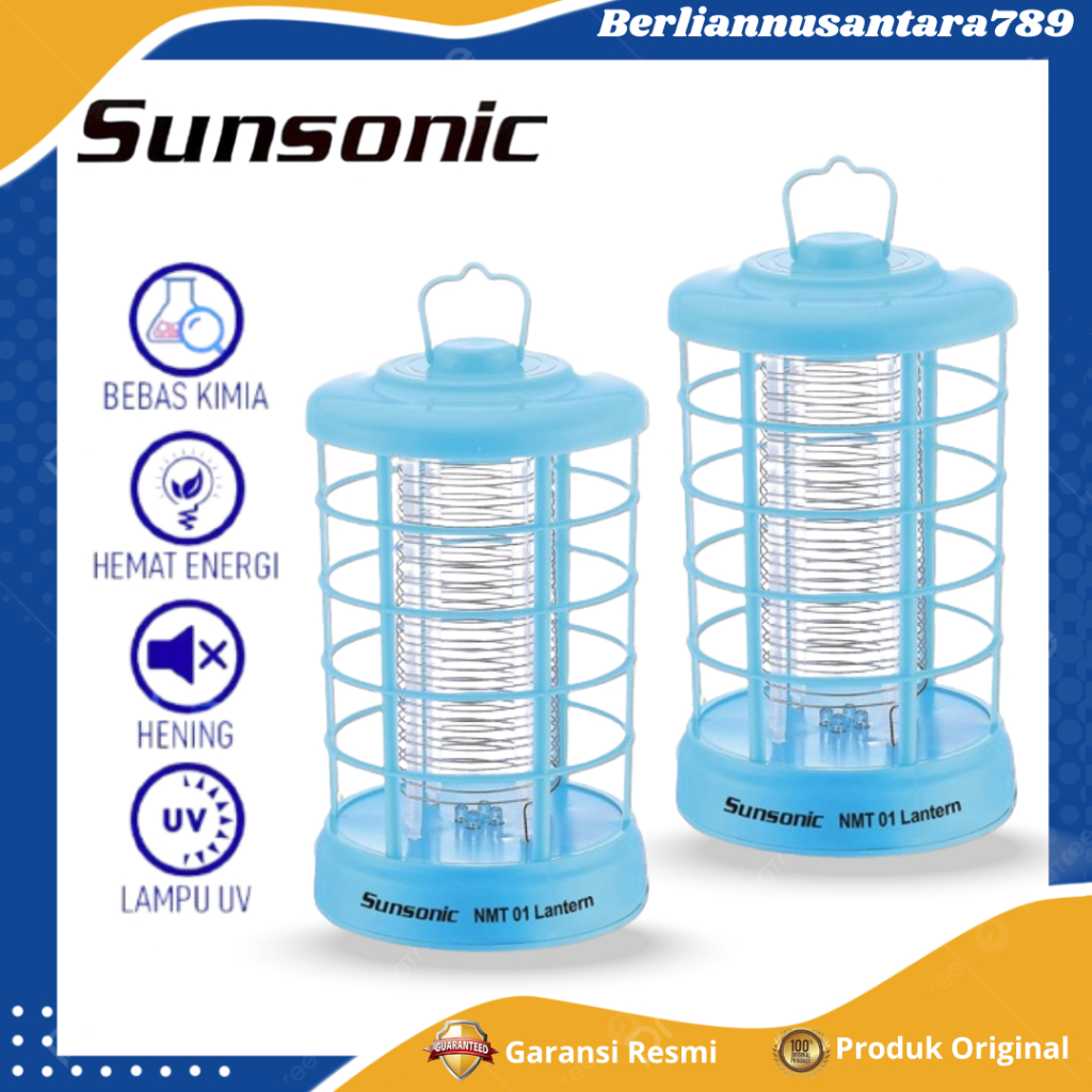 Perangkap Nyamuk Sunsonic NMT 01 Lantern – Lampu UV Penangkap Nyamuk Tanpa Kimia