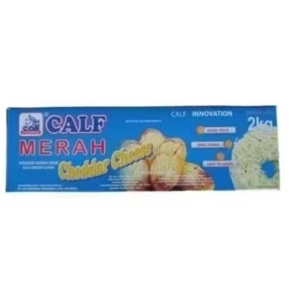 

Keju Calf Merah Cheddar Cheese Repack 250 gram