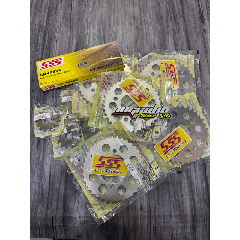 Gear Depan Belakang SSS Original Honda KCT 428 Tiger,Megapro,Gl pro,Gl max,Versa