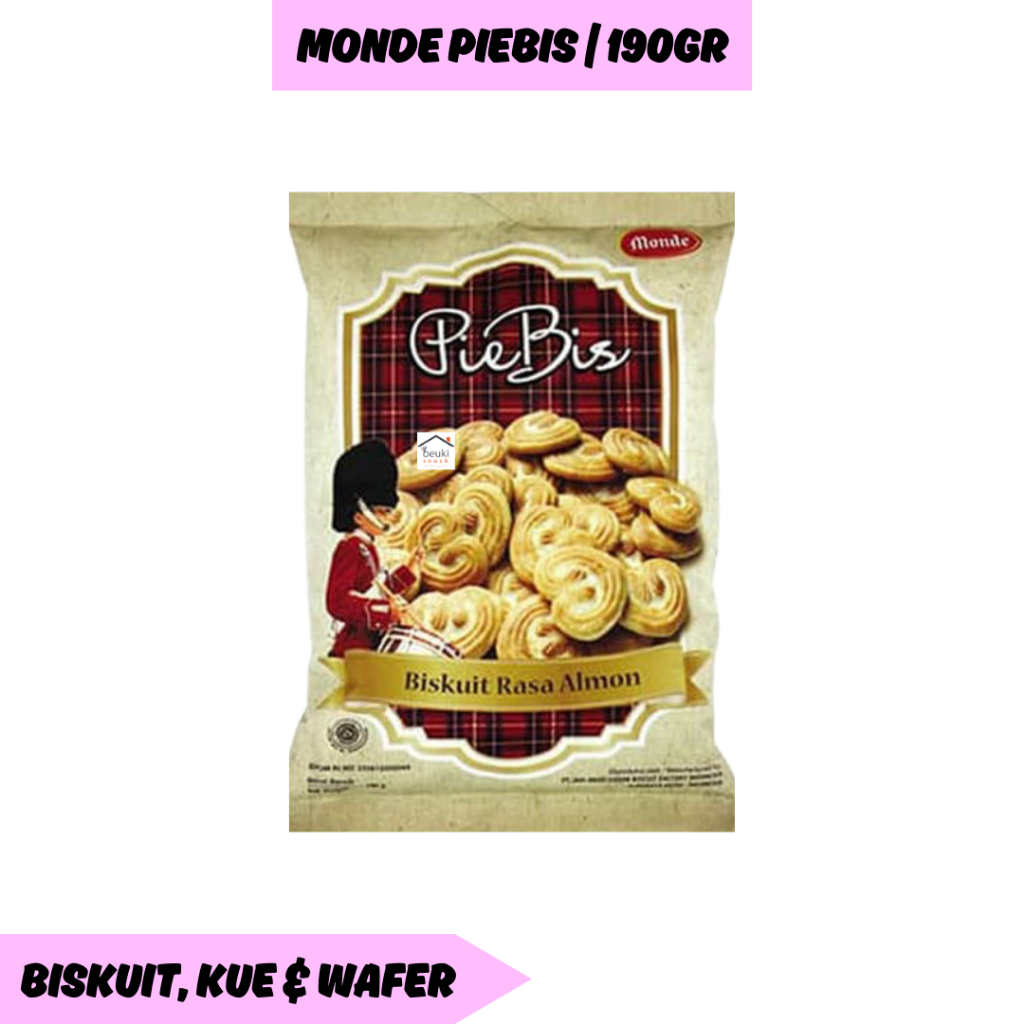 

Monde Piebis Biskuit Rasa Kacang Almond dan Gula