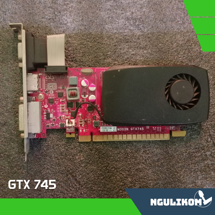 NGULIKOM GTX 745 4 GB Graphics Card VGA