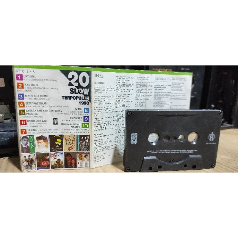 kaset pita 20 slow terpopuler 1990
