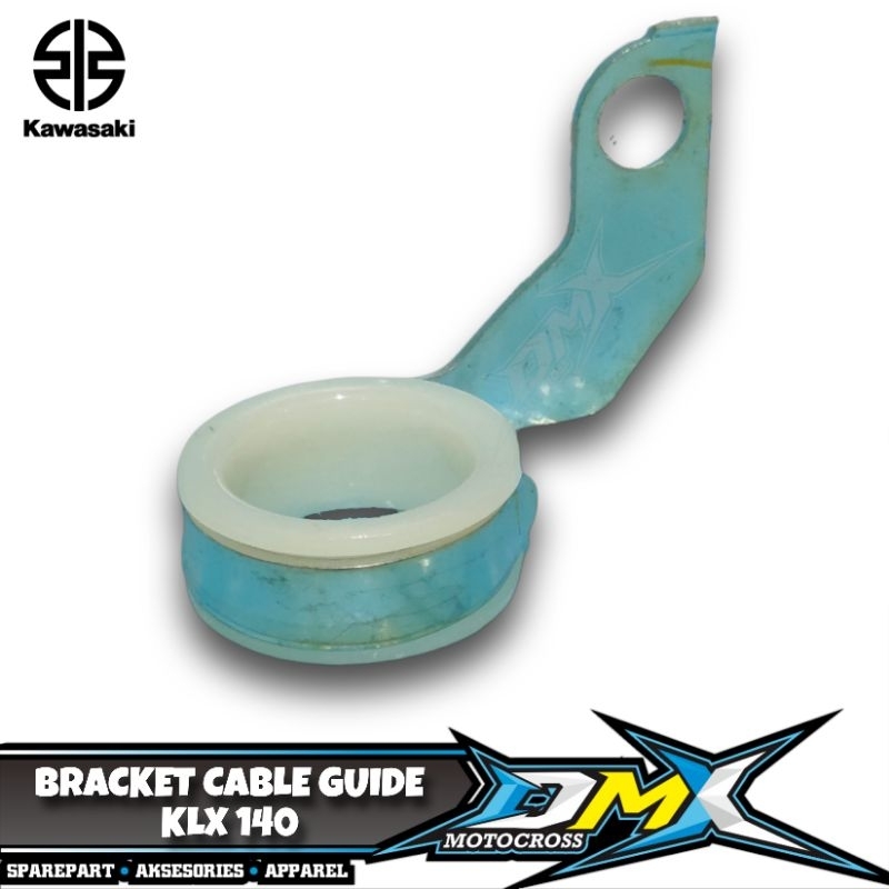 BRACKET CABLE GUIDE BRAKET KLEM SELANG REM DEPAN BAGIAN ATAS KLX 140 ORIGINAL KAWASAKI 11055-0460