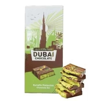 

Dubai Chocolate Kunafa Pistachio Chocolate Bar