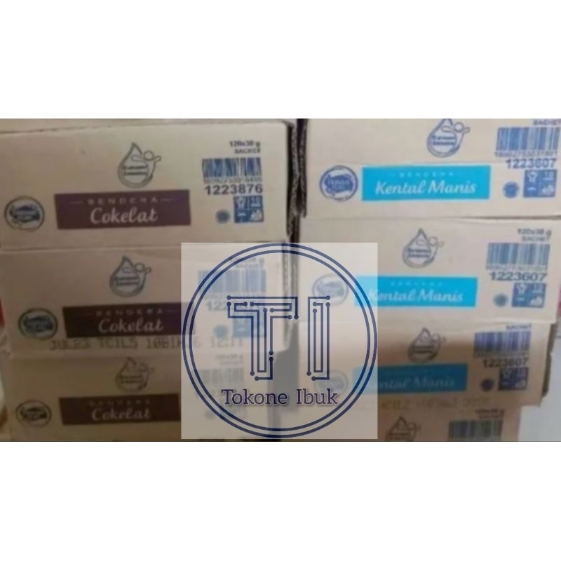 

Frisian Flag Susu Bendera Kental Manis renceng [dus]