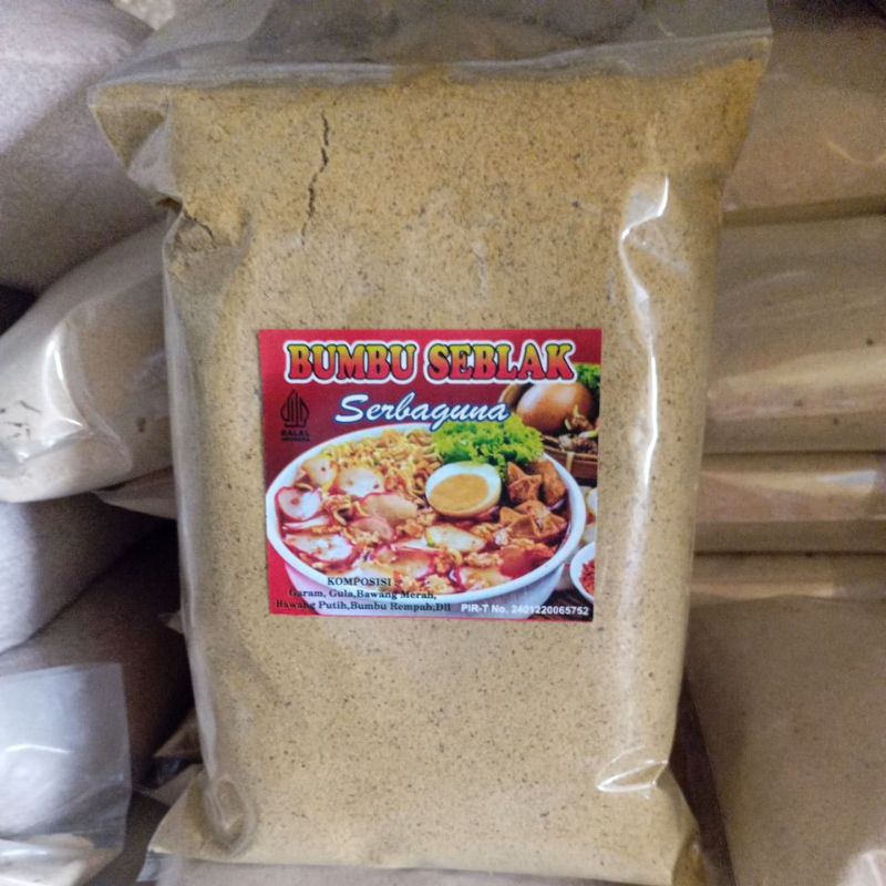 

Bumbu seblak Serbaguna 1kg,wangiSOTO,Bumbu Seblak,Bumbu Baso Aci,Bumbu kuah SOTO