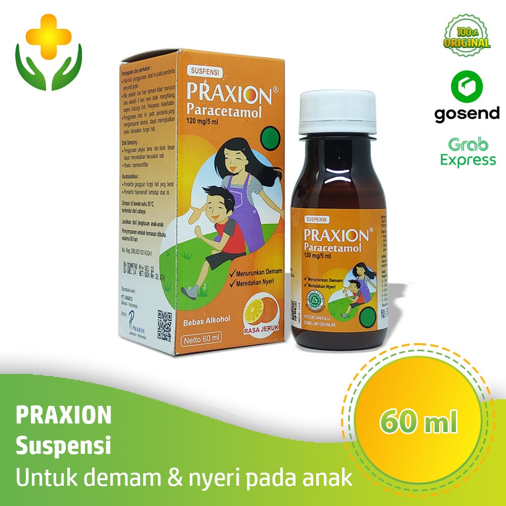 Praxion Suspensi 60 ml Obat Penurun Demam Anak | Praxion Sirup 60 ml