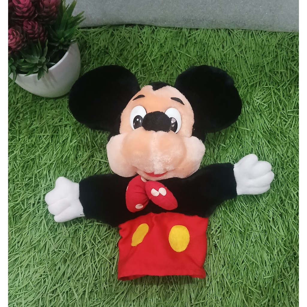 Preloved Boneka Tangan Mickey Mouse Disney
