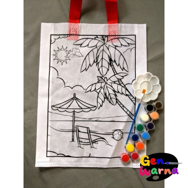 

Paket mewarnai tas spunbond untuk kreasi anak - Pantai