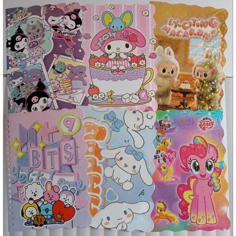 

20LEMBAR KERTAS BINDER UKURAN A5 WARNA COVER HOLOGRAM