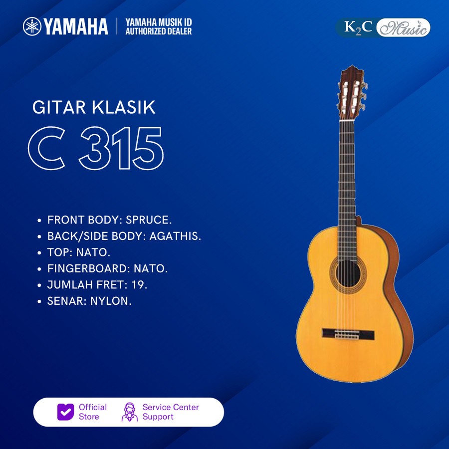 Yamaha C315 Gitar Klasik Original