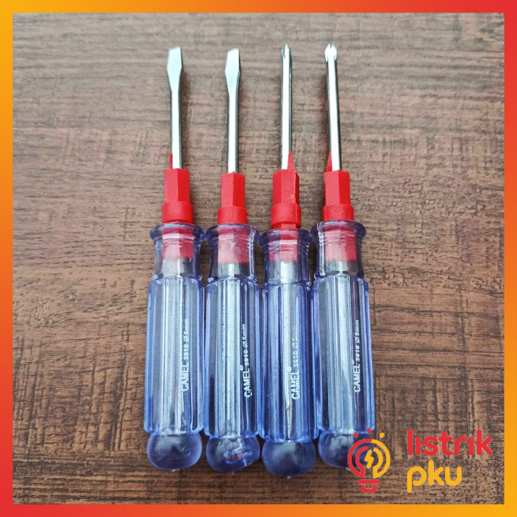 Obeng Transparan Bolak Balik 5" / Obeng 2 way Transparan 2 arah