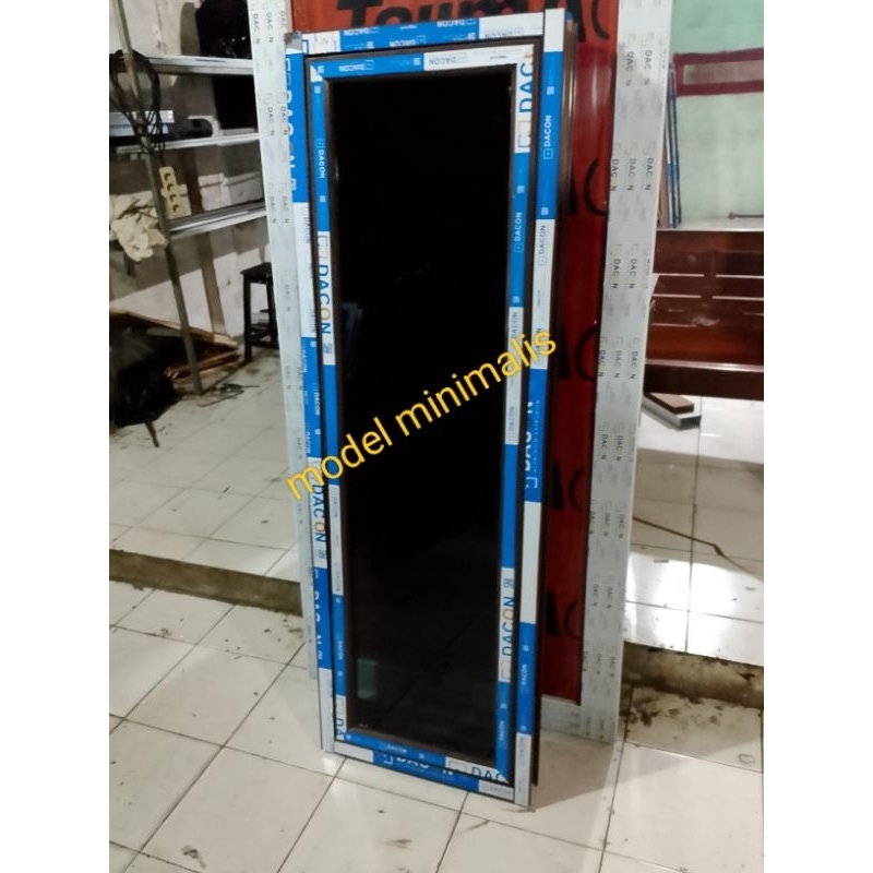 jendela aluminium minimalis ukuran 40x150 50x150 60x150 gratis Peking kayu