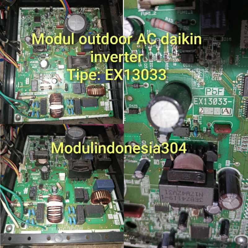 MODUL PCB OUTDOOR AC DAIKIN INVERTER TIPE EX13033 7B ORIGINAL