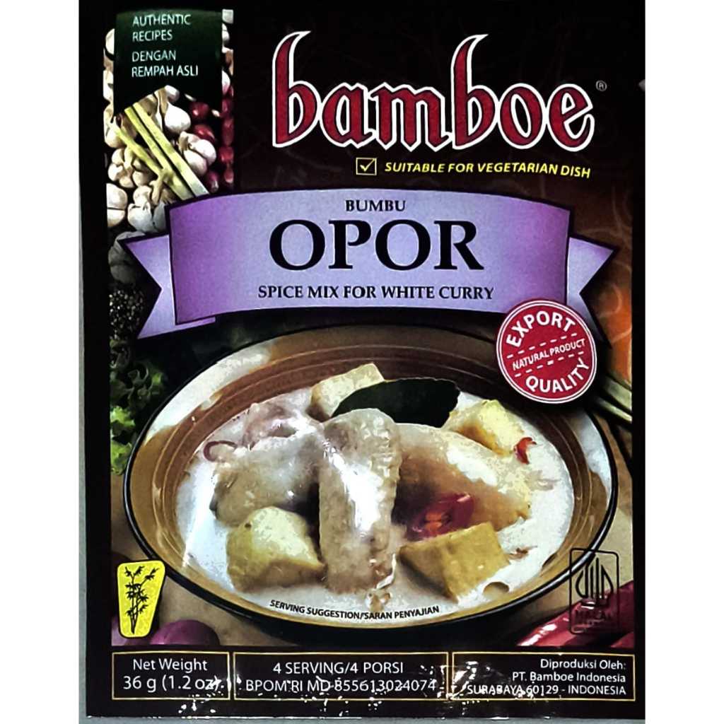

BAMBOE BARU BUMBU OPOR SPICE MIX FOR WHITE CURRY 36 GR