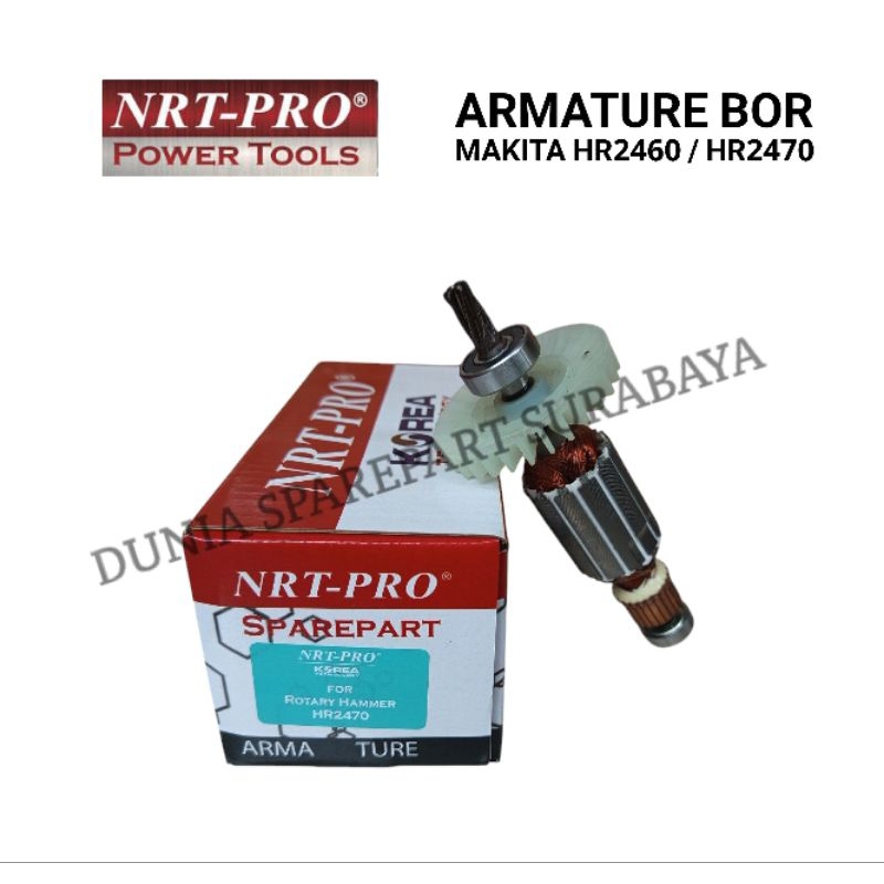 NRT PRO Armature For Mesin Bor Rotary Hammer Makita HR2470 / HR2460 / Angker Dinamo Makita HR 2470 /