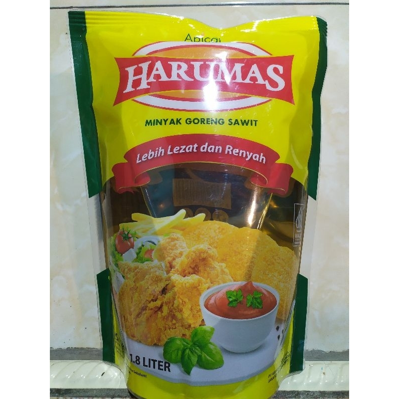 

minyak goreng harumas 1.8 liter pouch