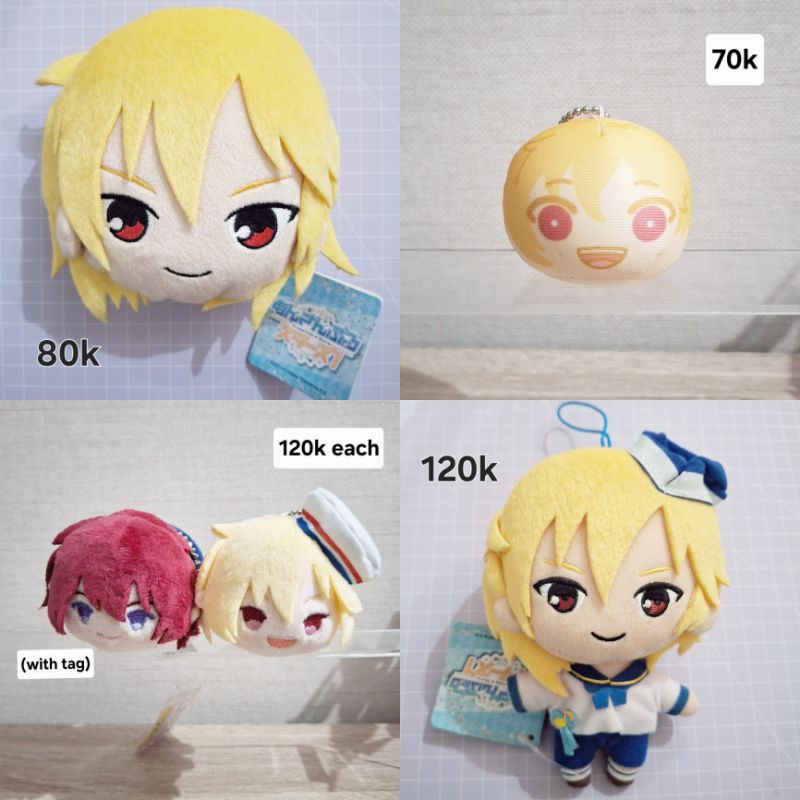 Ensemble Stars Nazuna Nito Tsukasa Suou Mochi Mini Omanjuu Nui Face Plush Pouch Mochimochi Mascot Em