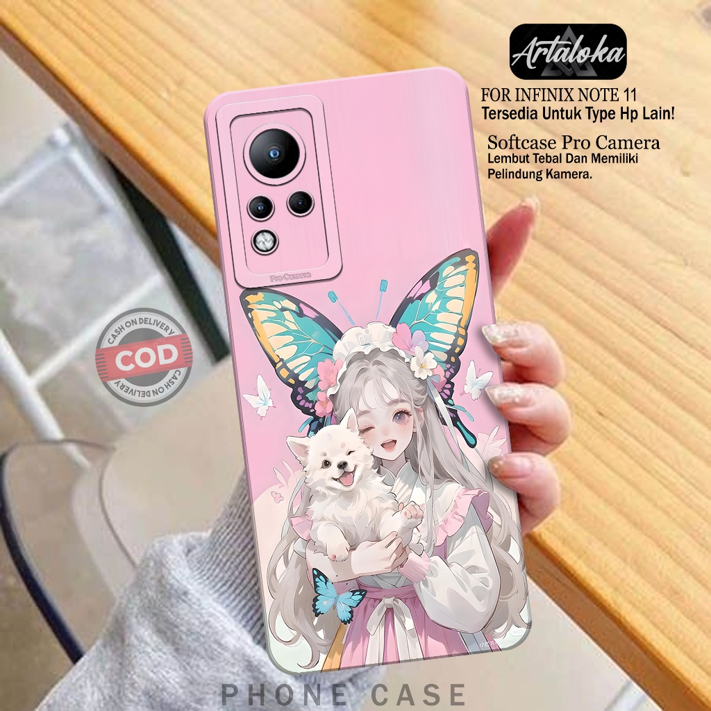 Case Hp Infinix Note 11 Fashion Case Kartun Keren Softcase Infinix Note 11 Silikon TPU Pro Camera Ca