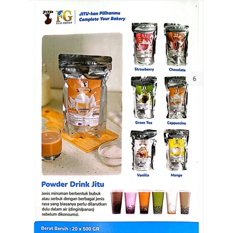 

[BAHAN KUE] Powder Drink minuman berasa bahan bubuk merek JITU 500gr
