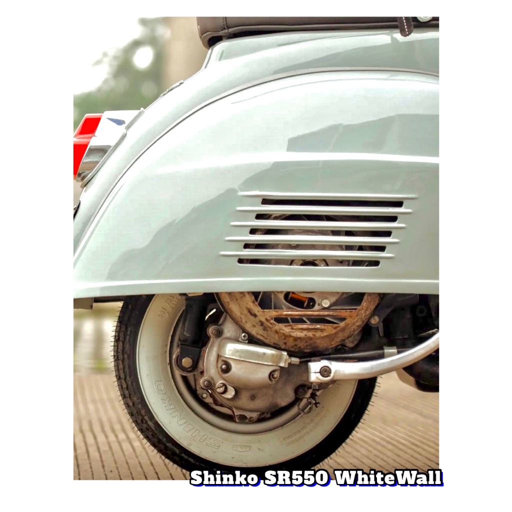 Ban Vespa Shinko SR550 Whitewall 3.50-10