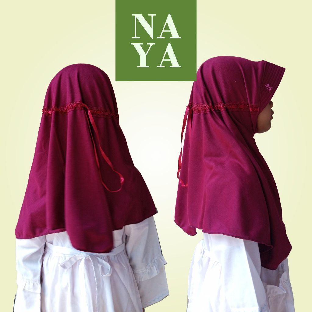 HIJAB ANAK SEKOLAH HAMIDAH JERSEY PREMIUM / JILBAB BERGO HAMIDAH ANAK / JILBAB SEKOLAH SIZE S,M,L, X