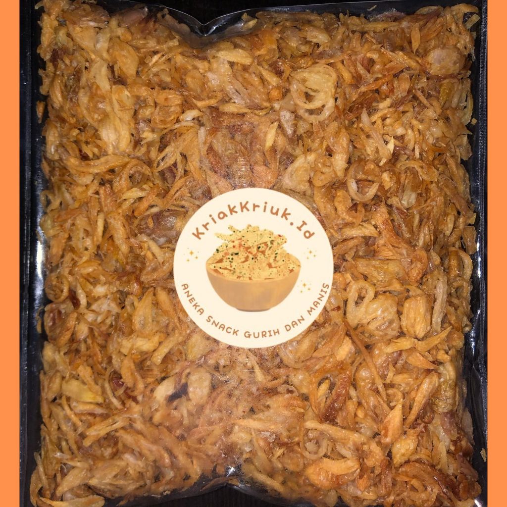 

KriakKriuk Snack Cemilan Bagor/Bawang Goreng Premium Sumenep 100gram