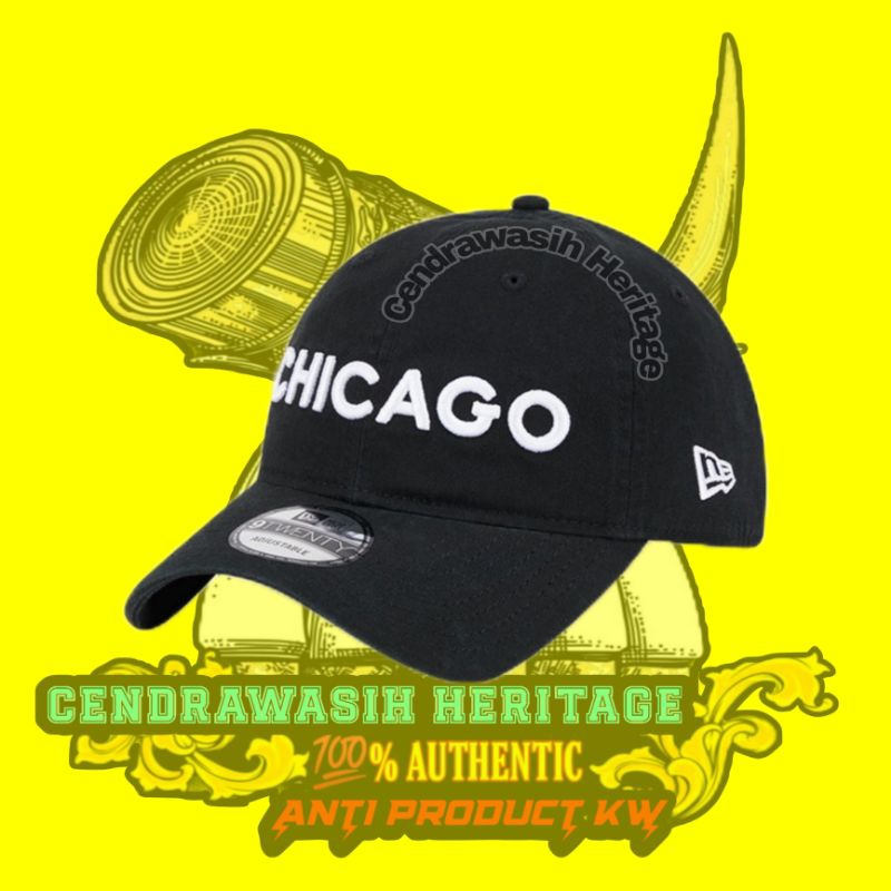 New Era 9Twenty Cap NBA Chicago Bulls Black Original