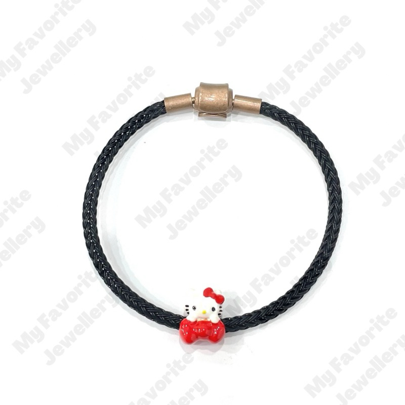 Gelang Tali Liontin Boneka Lucu EMAS ASLI Kadar 700 16K