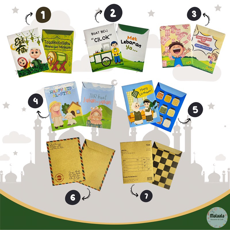 

AMPLOP LEBARAN LUCU/ANGPAU/THR/IDUL FITRI/TEBAL