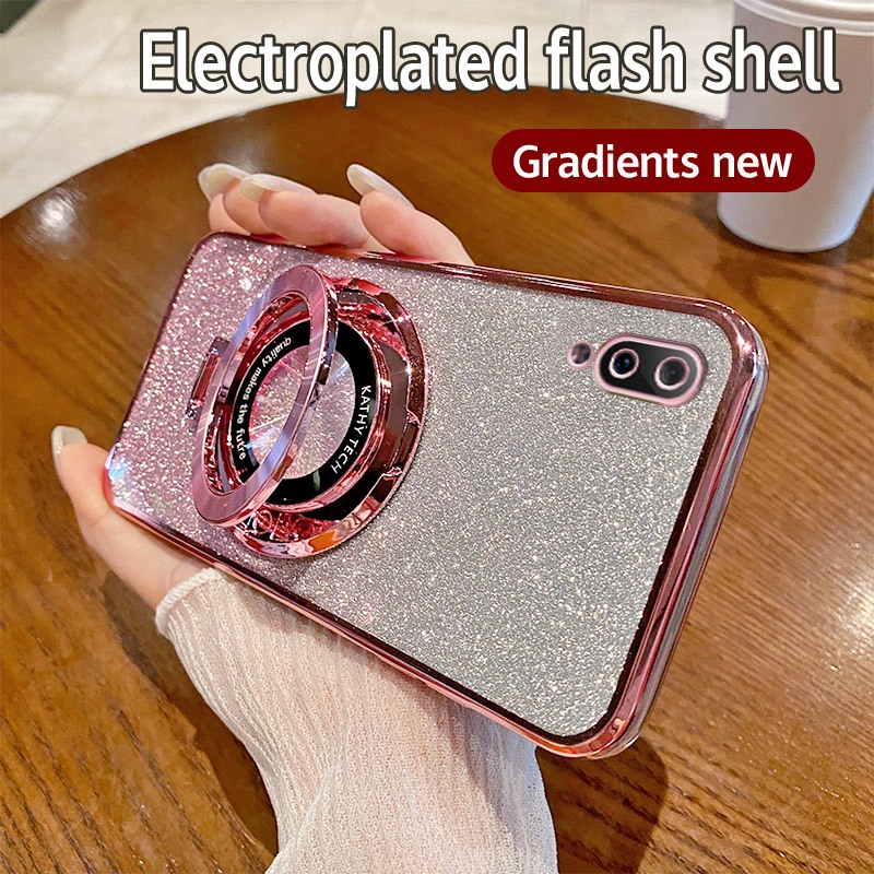 HP Soft Case Vivo Y1S Casing Silikon Untuk Vivo Y91C 1820 2015 Casing berkilau Berlapis Handphone Ph