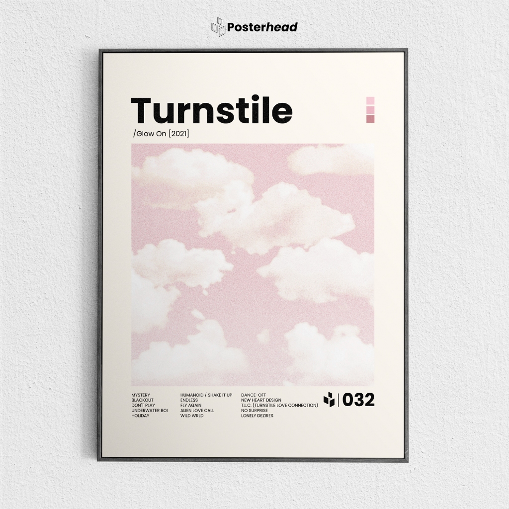 Poster Turnstile - Glow On - Frameblock - Posterhead