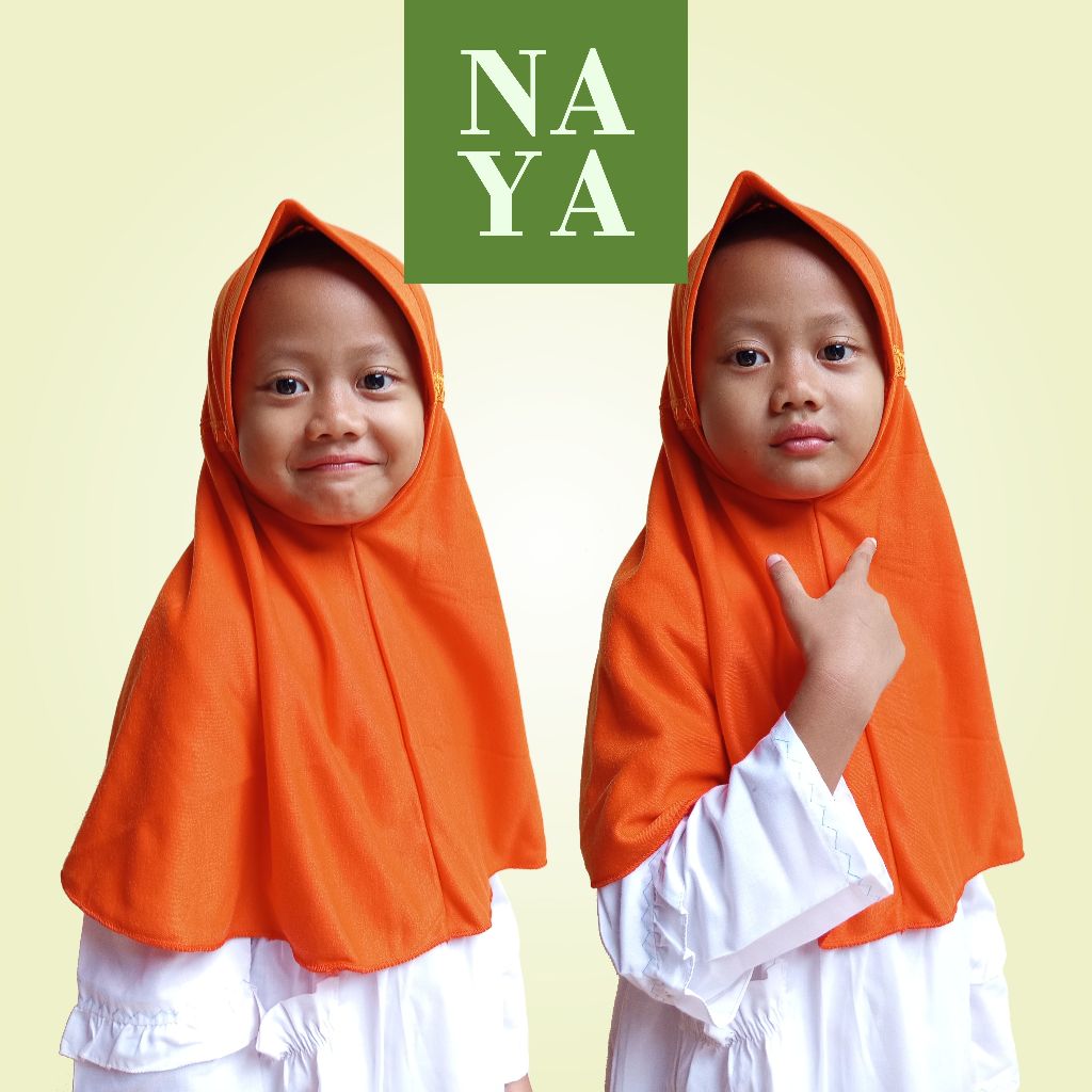 HIJAB ANAK SEKOLAH HAMIDAH JERSEY PREMIUM / JILBAB BERGO HAMIDAH ANAK / JILBAB SEKOLAH SIZE S,M,L, X
