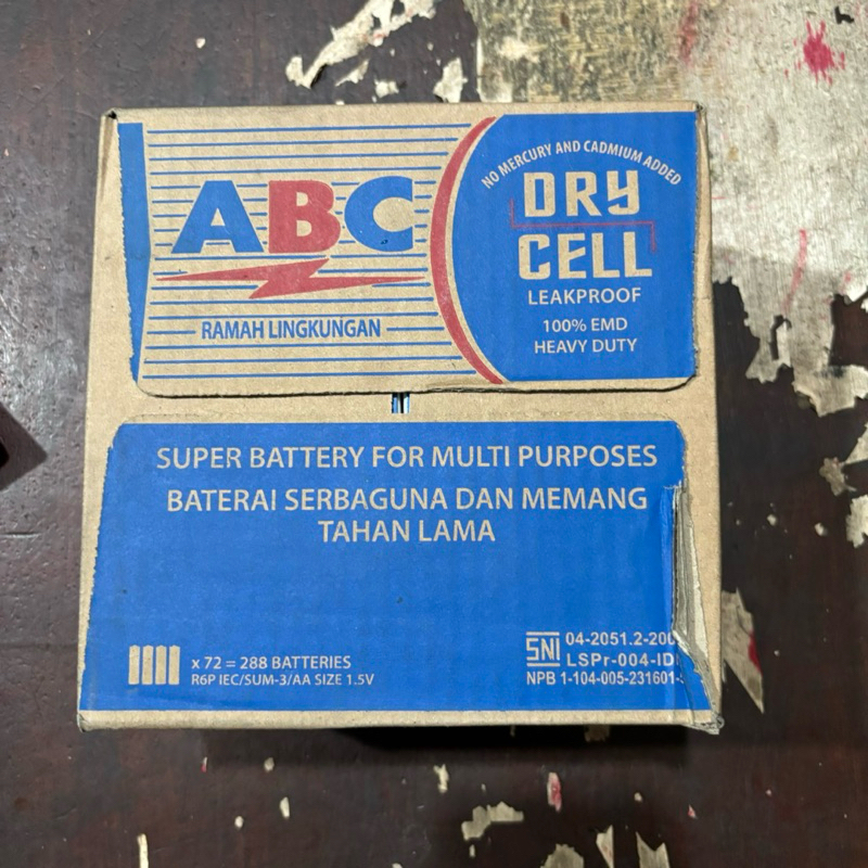 Baterai ABC AA 1 Dus [1 Dus isi 12 Box]