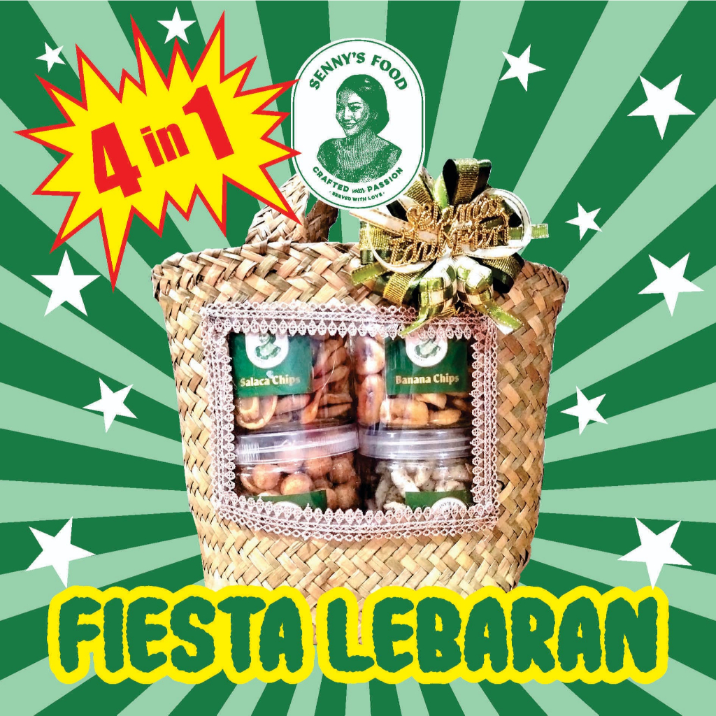 Sennysfood Hampers Cemilan Mix Asin Pedas Dan Keripik Buah Varian Snack Keripik Kekinian