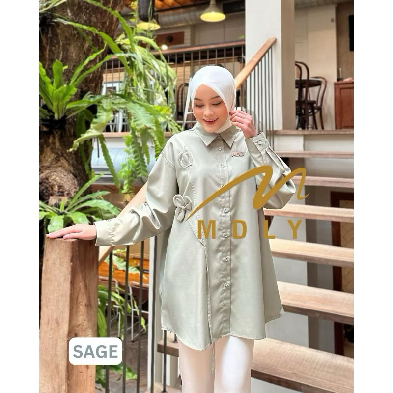 MDLY Kemeja Atasan MDLY Arqeela